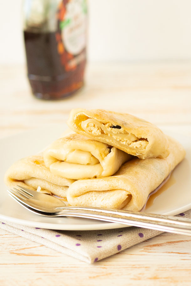 vegan nalisniki (russian stuffed crepes)